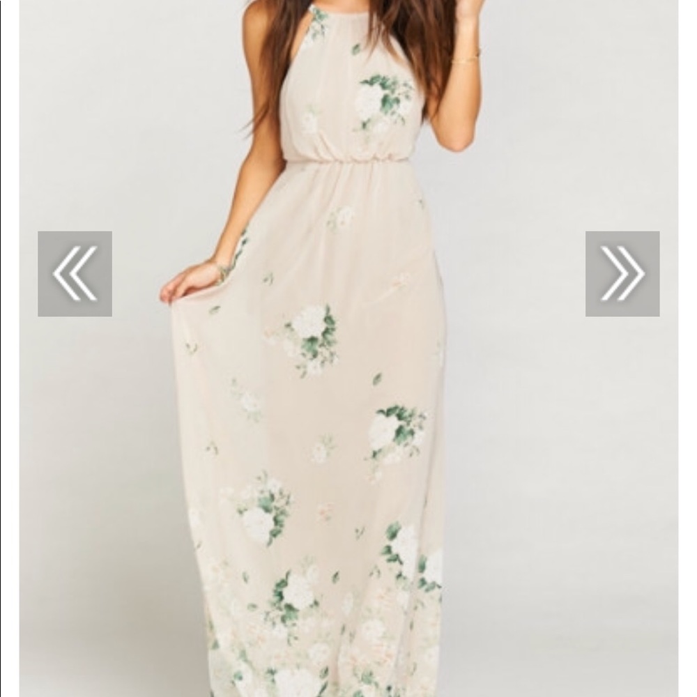 Amanda maxi dress bouquet toss size small